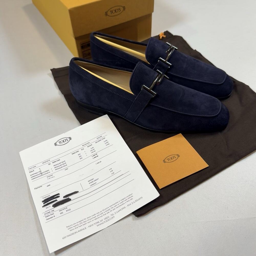 Tod’s Double T Loafer Size 7UK/8.5US New In Box With Receipt MSRP $745